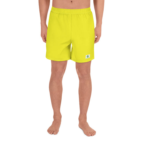 Men's Athletic Shorts - Meyer Lemon - Green Cross Clothing,  - Apparel, Clothing, T-shirts, Accessories, Wristbands, Green Cross Clothing - GreenCrossClothing.co, Green Cross Clothing - GreenCrossClothing.co