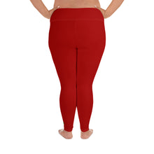 Load image into Gallery viewer, Plus Size Leggings - Pomegranate - Green Cross Clothing,  - Apparel, Clothing, T-shirts, Accessories, Wristbands, Green Cross Clothing - GreenCrossClothing.co, Green Cross Clothing - GreenCrossClothing.co