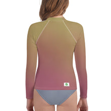 Load image into Gallery viewer, Youth Girls&#39; Sun &amp; Rash Guard - Grapes - Green Cross Clothing,  - Apparel, Clothing, T-shirts, Accessories, Wristbands, Green Cross Clothing - GreenCrossClothing.co, Green Cross Clothing - GreenCrossClothing.co