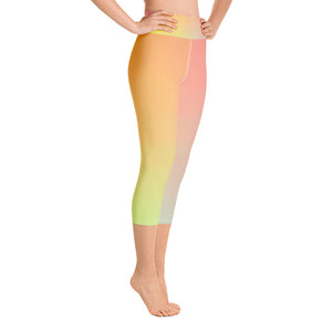Yoga Capri Leggings - Multi - Green Cross Clothing,  - Apparel, Clothing, T-shirts, Accessories, Wristbands, Green Cross Clothing - GreenCrossClothing.co, Green Cross Clothing - GreenCrossClothing.co