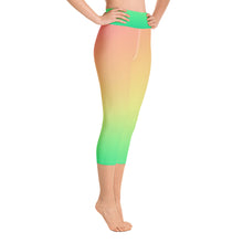 Load image into Gallery viewer, Yoga Capri Leggings - Fresh Melon - Green Cross Clothing,  - Apparel, Clothing, T-shirts, Accessories, Wristbands, Green Cross Clothing - GreenCrossClothing.co, Green Cross Clothing - GreenCrossClothing.co