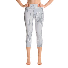 Load image into Gallery viewer, Yoga Capri Leggings - Grey Camo - Green Cross Clothing,  - Apparel, Clothing, T-shirts, Accessories, Wristbands, Green Cross Clothing - GreenCrossClothing.co, Green Cross Clothing - GreenCrossClothing.co