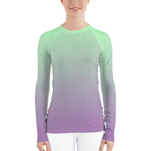 Load image into Gallery viewer, Women&#39;s Sun &amp; Rash Guard - Lilac &amp; Mint - Green Cross Clothing,  - Apparel, Clothing, T-shirts, Accessories, Wristbands, Green Cross Clothing - GreenCrossClothing.co, Green Cross Clothing - GreenCrossClothing.co