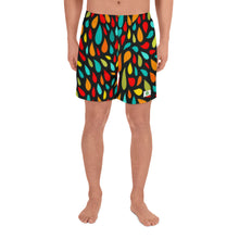 Load image into Gallery viewer, Men&#39;s Athletic Shorts - Colorful Drops - Green Cross Clothing,  - Apparel, Clothing, T-shirts, Accessories, Wristbands, Green Cross Clothing - GreenCrossClothing.co, Green Cross Clothing - GreenCrossClothing.co