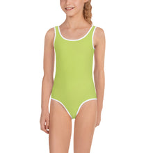 Load image into Gallery viewer, Kids Girls' Swimsuit - Key Lime - Green Cross Clothing,  - Apparel, Clothing, T-shirts, Accessories, Wristbands, Green Cross Clothing - GreenCrossClothing.co, Green Cross Clothing - GreenCrossClothing.co