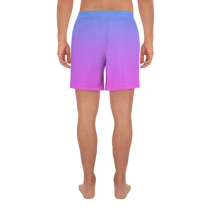 Men's Athletic Shorts - Blue & Pink - Green Cross Clothing,  - Apparel, Clothing, T-shirts, Accessories, Wristbands, Green Cross Clothing - GreenCrossClothing.co, Green Cross Clothing - GreenCrossClothing.co