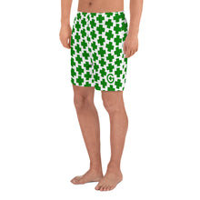 Load image into Gallery viewer, Men&#39;s Athletic Shorts - Green Cross - Green Cross Clothing, Men&#39;s Shorts - Apparel, Clothing, T-shirts, Accessories, Wristbands, Green Cross Clothing - GreenCrossClothing.co, Green Cross Clothing - GreenCrossClothing.co