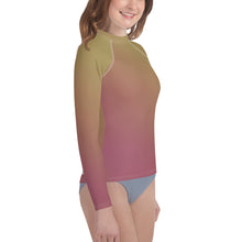 Load image into Gallery viewer, Youth Girls&#39; Sun &amp; Rash Guard - Grapes - Green Cross Clothing,  - Apparel, Clothing, T-shirts, Accessories, Wristbands, Green Cross Clothing - GreenCrossClothing.co, Green Cross Clothing - GreenCrossClothing.co