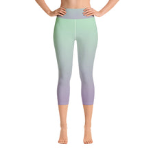 Load image into Gallery viewer, Yoga Capri Leggings - Lilac &amp; Mint - Green Cross Clothing,  - Apparel, Clothing, T-shirts, Accessories, Wristbands, Green Cross Clothing - GreenCrossClothing.co, Green Cross Clothing - GreenCrossClothing.co