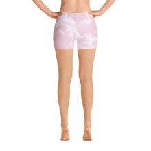 Load image into Gallery viewer, Legging Shorts - Pink Clouds - Green Cross Clothing,  - Apparel, Clothing, T-shirts, Accessories, Wristbands, Green Cross Clothing - GreenCrossClothing.co, Green Cross Clothing - GreenCrossClothing.co