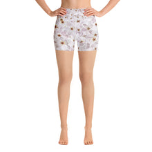 Load image into Gallery viewer, Yoga Shorts - Cherry Blossoms - Green Cross Clothing,  - Apparel, Clothing, T-shirts, Accessories, Wristbands, Green Cross Clothing - GreenCrossClothing.co, Green Cross Clothing - GreenCrossClothing.co