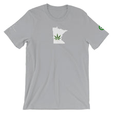 Load image into Gallery viewer, CBD T-Shirt - Minnesota - Green Cross Clothing, State T-shirt - Apparel, Clothing, T-shirts, Accessories, Wristbands, Green Cross Clothing - GreenCrossClothing.co, Green Cross Clothing - GreenCrossClothing.co