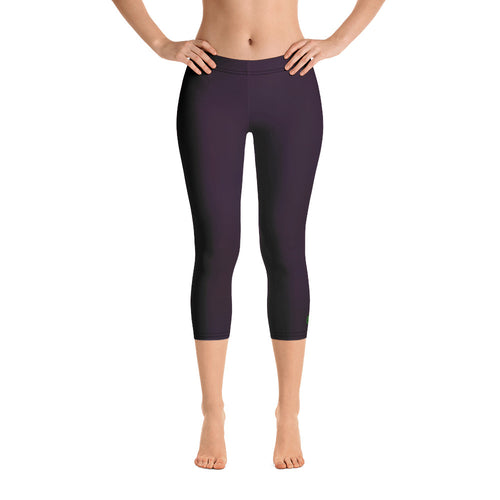 Capri Leggings - Black Cherry II - Green Cross Clothing,  - Apparel, Clothing, T-shirts, Accessories, Wristbands, Green Cross Clothing - GreenCrossClothing.co, Green Cross Clothing - GreenCrossClothing.co