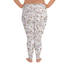 Load image into Gallery viewer, Plus Size Leggings - Cherry Blossoms - Green Cross Clothing,  - Apparel, Clothing, T-shirts, Accessories, Wristbands, Green Cross Clothing - GreenCrossClothing.co, Green Cross Clothing - GreenCrossClothing.co