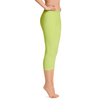 Load image into Gallery viewer, Capri Leggings - Key Lime - Green Cross Clothing,  - Apparel, Clothing, T-shirts, Accessories, Wristbands, Green Cross Clothing - GreenCrossClothing.co, Green Cross Clothing - GreenCrossClothing.co