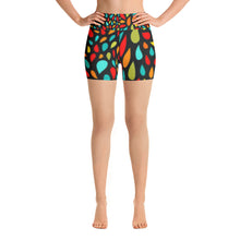 Load image into Gallery viewer, Yoga Shorts - Colorful Drops - Green Cross Clothing,  - Apparel, Clothing, T-shirts, Accessories, Wristbands, Green Cross Clothing - GreenCrossClothing.co, Green Cross Clothing - GreenCrossClothing.co