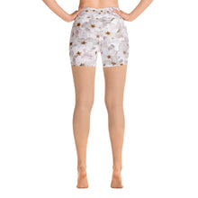 Load image into Gallery viewer, Yoga Shorts - Cherry Blossoms - Green Cross Clothing,  - Apparel, Clothing, T-shirts, Accessories, Wristbands, Green Cross Clothing - GreenCrossClothing.co, Green Cross Clothing - GreenCrossClothing.co