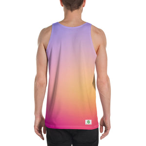 Men's Tank Top - Periwinkle, Peach, & Magenta - Green Cross Clothing,  - Apparel, Clothing, T-shirts, Accessories, Wristbands, Green Cross Clothing - GreenCrossClothing.co, Green Cross Clothing - GreenCrossClothing.co