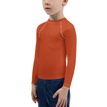 Load image into Gallery viewer, Kids Boys&#39; Sun &amp; Rash Guard - Blood Orange - Green Cross Clothing,  - Apparel, Clothing, T-shirts, Accessories, Wristbands, Green Cross Clothing - GreenCrossClothing.co, Green Cross Clothing - GreenCrossClothing.co