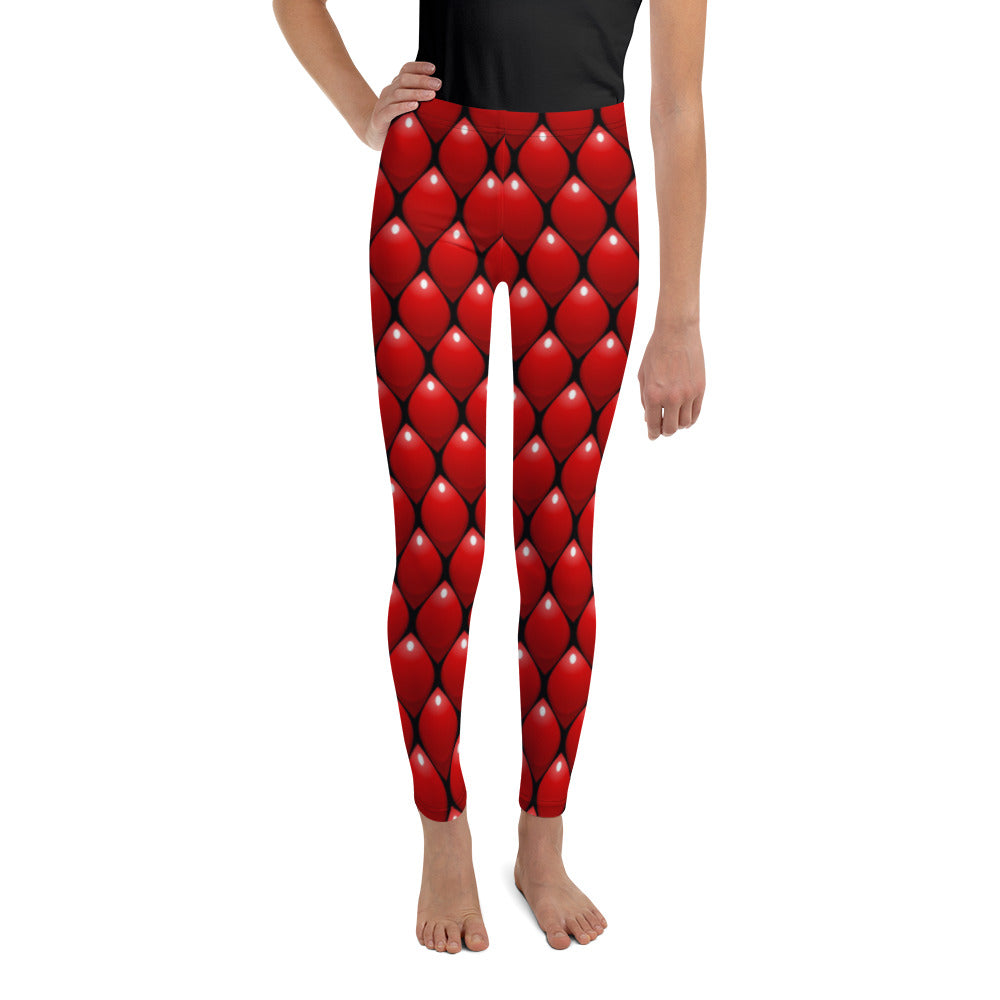 Youth Leggings - Red Dragon - Green Cross Clothing,  - Apparel, Clothing, T-shirts, Accessories, Wristbands, Green Cross Clothing - GreenCrossClothing.co, Green Cross Clothing - GreenCrossClothing.co