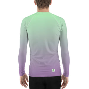 Men's Sun & Rash Guard - Lilac & Mint - Green Cross Clothing,  - Apparel, Clothing, T-shirts, Accessories, Wristbands, Green Cross Clothing - GreenCrossClothing.co, Green Cross Clothing - GreenCrossClothing.co