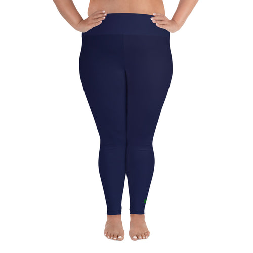 Plus Size Leggings - Blueberry II - Green Cross Clothing,  - Apparel, Clothing, T-shirts, Accessories, Wristbands, Green Cross Clothing - GreenCrossClothing.co, Green Cross Clothing - GreenCrossClothing.co