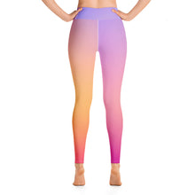 Load image into Gallery viewer, Yoga Leggings - Periwinkle, Peach, &amp; Magenta - Green Cross Clothing,  - Apparel, Clothing, T-shirts, Accessories, Wristbands, Green Cross Clothing - GreenCrossClothing.co, Green Cross Clothing - GreenCrossClothing.co