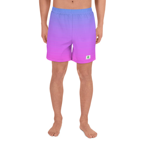 Men's Athletic Shorts - Blue & Pink - Green Cross Clothing,  - Apparel, Clothing, T-shirts, Accessories, Wristbands, Green Cross Clothing - GreenCrossClothing.co, Green Cross Clothing - GreenCrossClothing.co