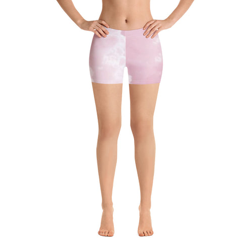 Legging Shorts - Pink Clouds - Green Cross Clothing,  - Apparel, Clothing, T-shirts, Accessories, Wristbands, Green Cross Clothing - GreenCrossClothing.co, Green Cross Clothing - GreenCrossClothing.co