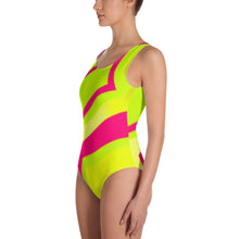 Load image into Gallery viewer, One-Piece Swimsuit - Neon - Green Cross Clothing,  - Apparel, Clothing, T-shirts, Accessories, Wristbands, Green Cross Clothing - GreenCrossClothing.co, Green Cross Clothing - GreenCrossClothing.co