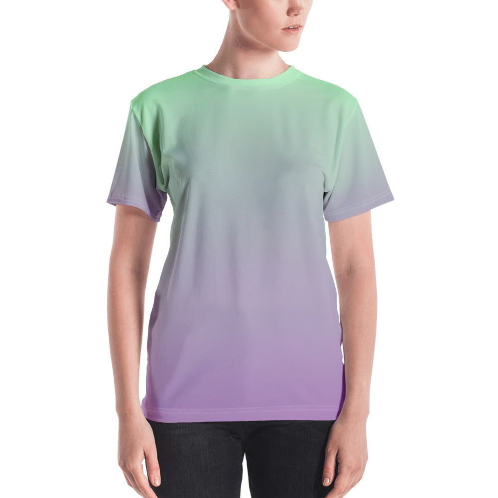 Women's T-shirt - Lilac & Mint - Green Cross Clothing,  - Apparel, Clothing, T-shirts, Accessories, Wristbands, Green Cross Clothing - GreenCrossClothing.co, Green Cross Clothing - GreenCrossClothing.co