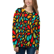 Load image into Gallery viewer, Women&#39;s Sweatshirt - Colorful Drops - Green Cross Clothing,  - Apparel, Clothing, T-shirts, Accessories, Wristbands, Green Cross Clothing - GreenCrossClothing.co, Green Cross Clothing - GreenCrossClothing.co