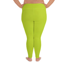 Load image into Gallery viewer, Plus Size Leggings - Kiwi - Green Cross Clothing,  - Apparel, Clothing, T-shirts, Accessories, Wristbands, Green Cross Clothing - GreenCrossClothing.co, Green Cross Clothing - GreenCrossClothing.co