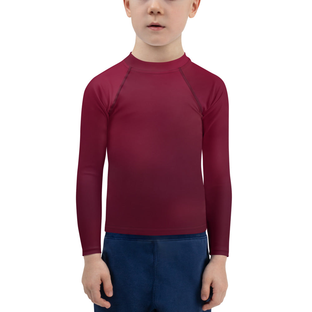 Kids Boys' Sun & Rash Guard - Black Cherry - Green Cross Clothing,  - Apparel, Clothing, T-shirts, Accessories, Wristbands, Green Cross Clothing - GreenCrossClothing.co, Green Cross Clothing - GreenCrossClothing.co