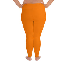 Load image into Gallery viewer, Plus Size Leggings - Tangerine II - Green Cross Clothing,  - Apparel, Clothing, T-shirts, Accessories, Wristbands, Green Cross Clothing - GreenCrossClothing.co, Green Cross Clothing - GreenCrossClothing.co