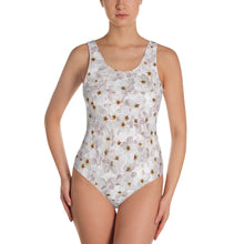 Load image into Gallery viewer, One-Piece Swimsuit - Cherry Blossoms - Green Cross Clothing,  - Apparel, Clothing, T-shirts, Accessories, Wristbands, Green Cross Clothing - GreenCrossClothing.co, Green Cross Clothing - GreenCrossClothing.co