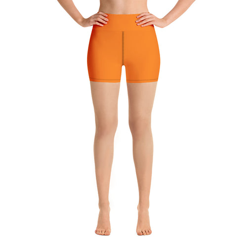 Yoga Shorts - Tangerine II - Green Cross Clothing,  - Apparel, Clothing, T-shirts, Accessories, Wristbands, Green Cross Clothing - GreenCrossClothing.co, Green Cross Clothing - GreenCrossClothing.co