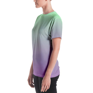 Women's T-shirt - Lilac & Mint - Green Cross Clothing,  - Apparel, Clothing, T-shirts, Accessories, Wristbands, Green Cross Clothing - GreenCrossClothing.co, Green Cross Clothing - GreenCrossClothing.co