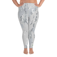 Load image into Gallery viewer, Plus Size Leggings - Grey Camo - Green Cross Clothing,  - Apparel, Clothing, T-shirts, Accessories, Wristbands, Green Cross Clothing - GreenCrossClothing.co, Green Cross Clothing - GreenCrossClothing.co