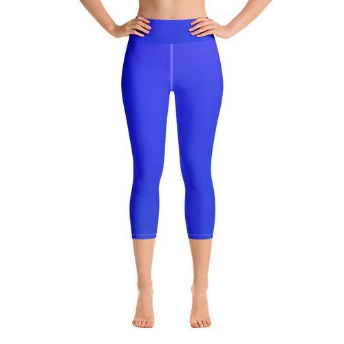 Yoga Capri Leggings - Earth Blue - Green Cross Clothing,  - Apparel, Clothing, T-shirts, Accessories, Wristbands, Green Cross Clothing - GreenCrossClothing.co, Green Cross Clothing - GreenCrossClothing.co
