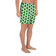 Load image into Gallery viewer, Men&#39;s Athletic Shorts - Green Cross - Green Cross Clothing, Men&#39;s Shorts - Apparel, Clothing, T-shirts, Accessories, Wristbands, Green Cross Clothing - GreenCrossClothing.co, Green Cross Clothing - GreenCrossClothing.co