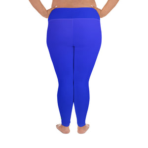 Plus Size Leggings - Earth Blue - Green Cross Clothing,  - Apparel, Clothing, T-shirts, Accessories, Wristbands, Green Cross Clothing - GreenCrossClothing.co, Green Cross Clothing - GreenCrossClothing.co
