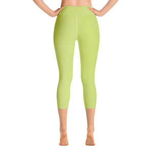 Yoga Capri Leggings - Key Lime - Green Cross Clothing,  - Apparel, Clothing, T-shirts, Accessories, Wristbands, Green Cross Clothing - GreenCrossClothing.co, Green Cross Clothing - GreenCrossClothing.co