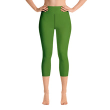 Load image into Gallery viewer, Yoga Capri Leggings - Key Lime II - Green Cross Clothing,  - Apparel, Clothing, T-shirts, Accessories, Wristbands, Green Cross Clothing - GreenCrossClothing.co, Green Cross Clothing - GreenCrossClothing.co