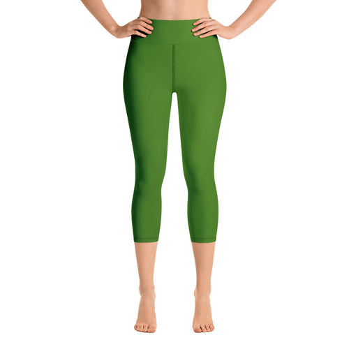 Yoga Capri Leggings - Key Lime II - Green Cross Clothing,  - Apparel, Clothing, T-shirts, Accessories, Wristbands, Green Cross Clothing - GreenCrossClothing.co, Green Cross Clothing - GreenCrossClothing.co