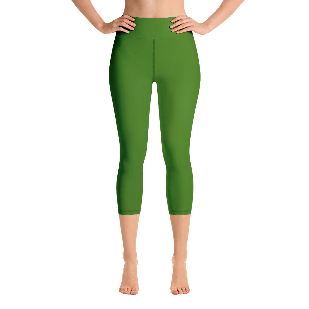 Yoga Capri Leggings - Key Lime II - Green Cross Clothing,  - Apparel, Clothing, T-shirts, Accessories, Wristbands, Green Cross Clothing - GreenCrossClothing.co, Green Cross Clothing - GreenCrossClothing.co