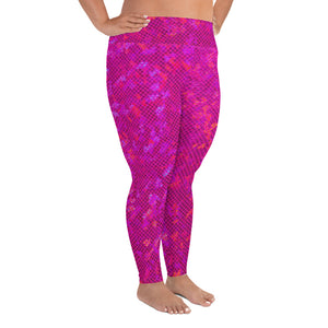 Plus Size Leggings - Pizazz - Green Cross Clothing,  - Apparel, Clothing, T-shirts, Accessories, Wristbands, Green Cross Clothing - GreenCrossClothing.co, Green Cross Clothing - GreenCrossClothing.co