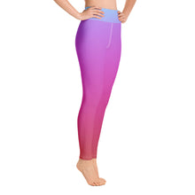 Load image into Gallery viewer, Yoga Leggings - Blue &amp; Red - Green Cross Clothing,  - Apparel, Clothing, T-shirts, Accessories, Wristbands, Green Cross Clothing - GreenCrossClothing.co, Green Cross Clothing - GreenCrossClothing.co