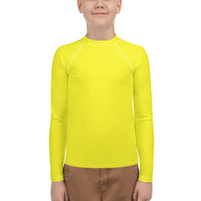 Load image into Gallery viewer, Youth Boys&#39; Sun &amp; Rash Guard - Meyer Lemon - Green Cross Clothing,  - Apparel, Clothing, T-shirts, Accessories, Wristbands, Green Cross Clothing - GreenCrossClothing.co, Green Cross Clothing - GreenCrossClothing.co