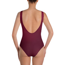 Load image into Gallery viewer, One-Piece Swimsuit - Black Cherry - Green Cross Clothing, Ladies&#39; Swimsuit - Apparel, Clothing, T-shirts, Accessories, Wristbands, Green Cross Clothing - GreenCrossClothing.co, Green Cross Clothing - GreenCrossClothing.co